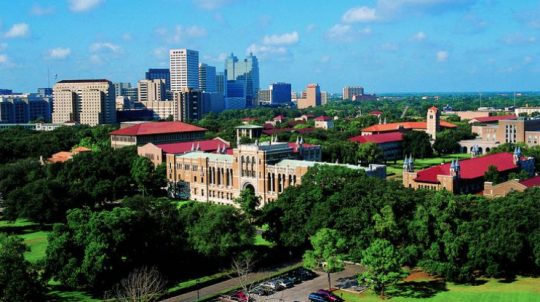 Landscape view of city of Houston